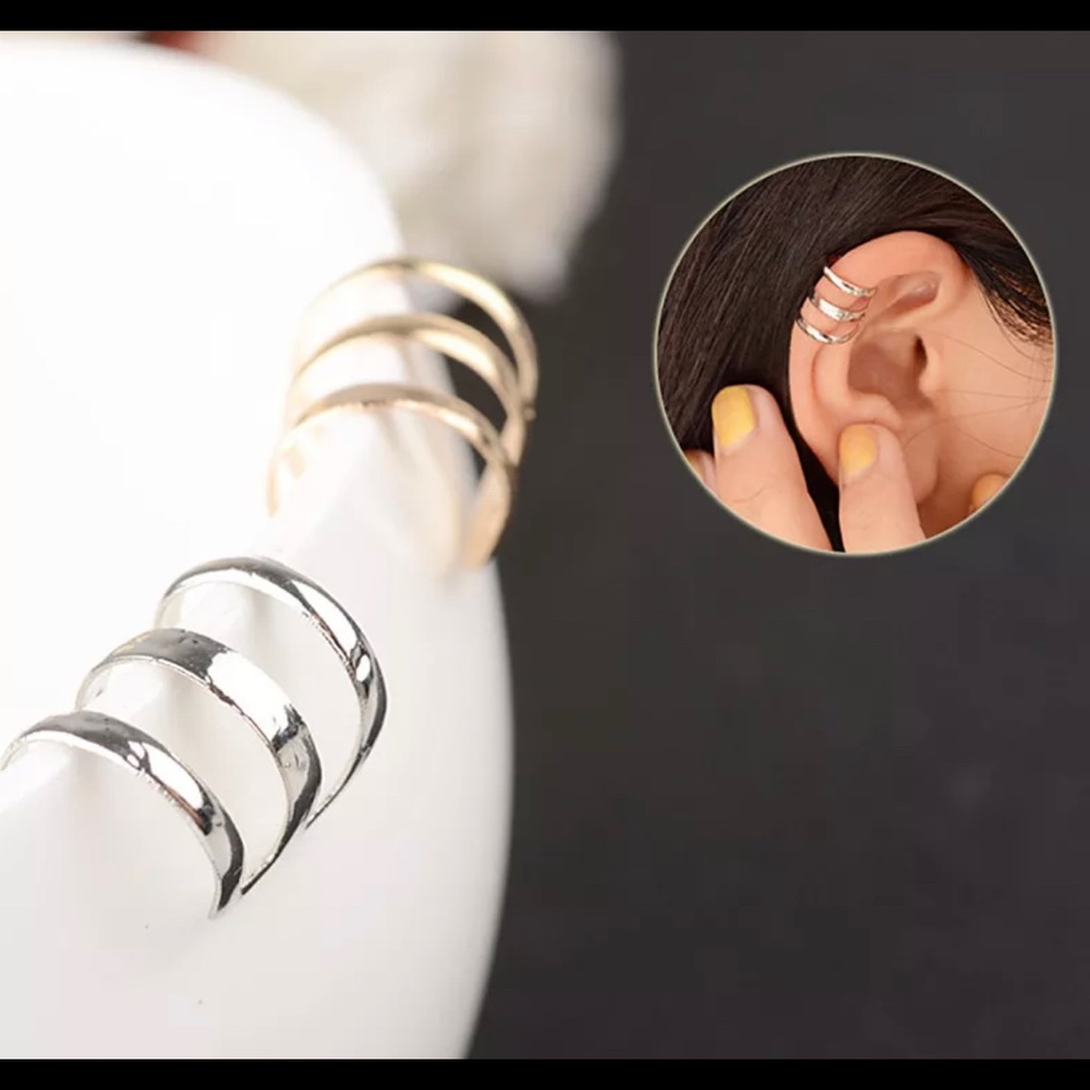 U-shaped clip earrings non pierced ear bone ear clip